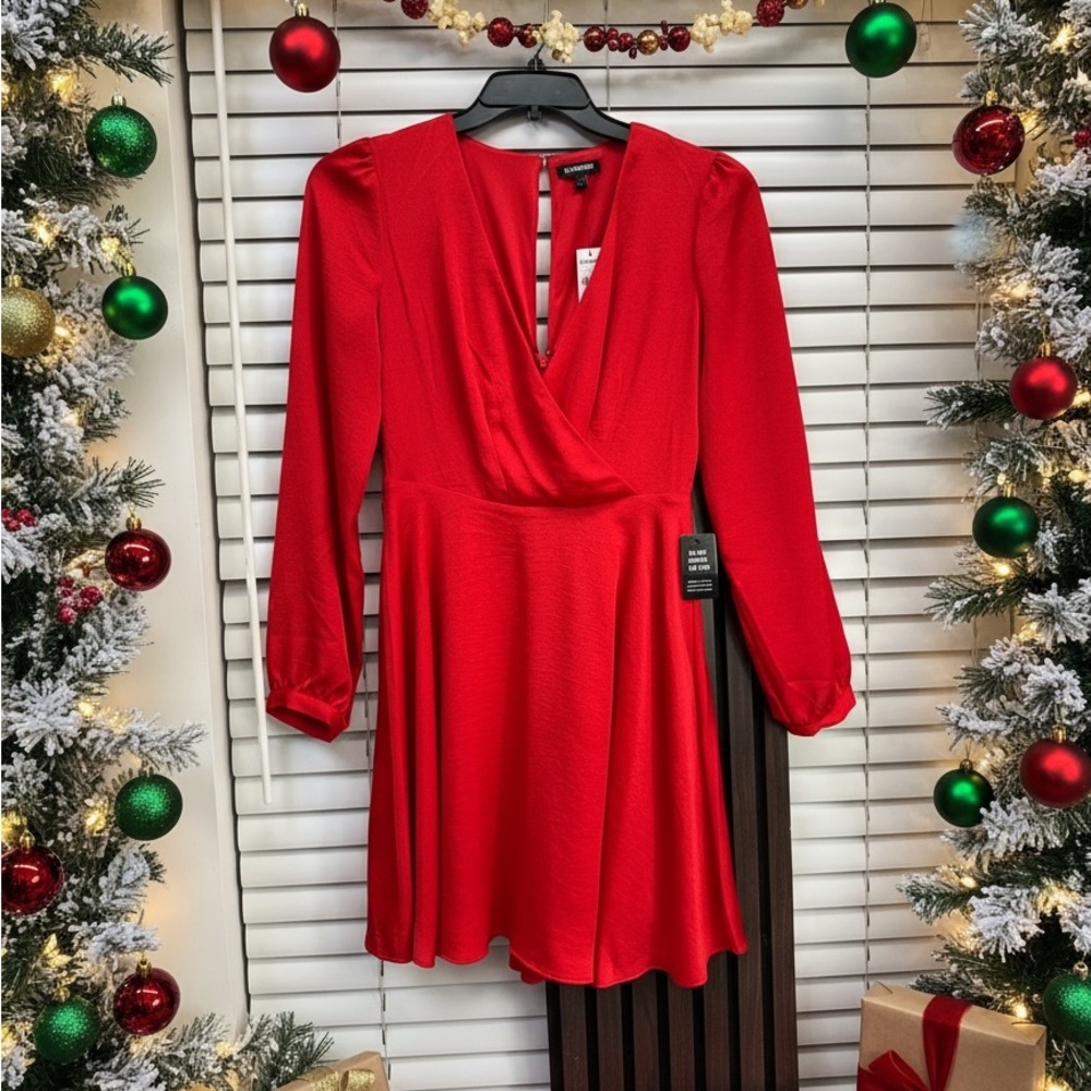 Women’s Express Red Long Sleeve Dress Size S